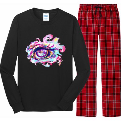 Anime Eye Girl Eyes Anime Fan Gift Long Sleeve Pajama Set