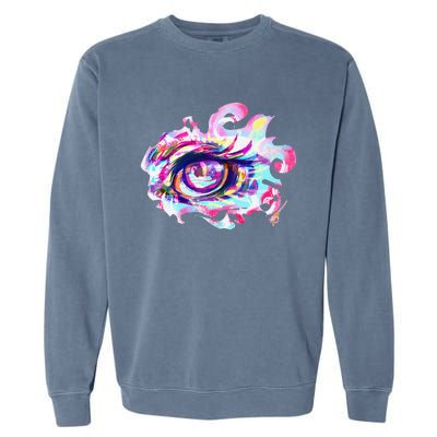 Anime Eye Girl Eyes Anime Fan Gift Garment-Dyed Sweatshirt