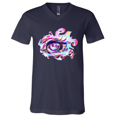 Anime Eye Girl Eyes Anime Fan Gift V-Neck T-Shirt