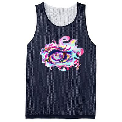 Anime Eye Girl Eyes Anime Fan Gift Mesh Reversible Basketball Jersey Tank