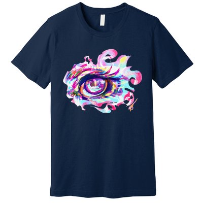 Anime Eye Girl Eyes Anime Fan Gift Premium T-Shirt