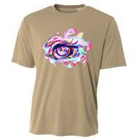 Anime Eye Girl Eyes Anime Fan Gift Cooling Performance Crew T-Shirt