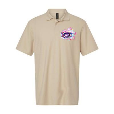 Anime Eye Girl Eyes Anime Fan Gift Softstyle Adult Sport Polo