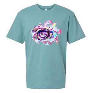 Anime Eye Girl Eyes Anime Fan Gift Sueded Cloud Jersey T-Shirt