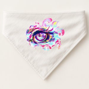 Anime Eye Girl Eyes Anime Fan Gift USA-Made Doggie Bandana