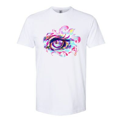 Anime Eye Girl Eyes Anime Fan Gift Softstyle CVC T-Shirt