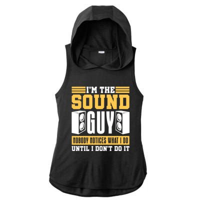 Audio Engineer Gift Music Producer Sound Speaker Engineer Gift Ladies PosiCharge Tri-Blend Wicking Draft Hoodie Tank