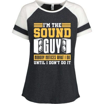 Audio Engineer Gift Music Producer Sound Speaker Engineer Gift Enza Ladies Jersey Colorblock Tee