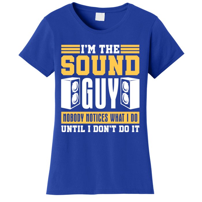 Audio Engineer Gift Music Producer Sound Speaker Engineer Gift Women's T-Shirt