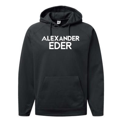 Alexander Eder Ganz Normal GestöRt Performance Fleece Hoodie