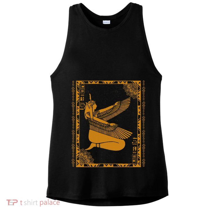 Ancient Egypt Goddess Maat Ma’At Egyptian Kemet Ladies PosiCharge Tri-Blend Wicking Tank