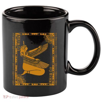 Ancient Egypt Goddess Maat Ma’At Egyptian Kemet 11oz C Handle Ceramic Mug