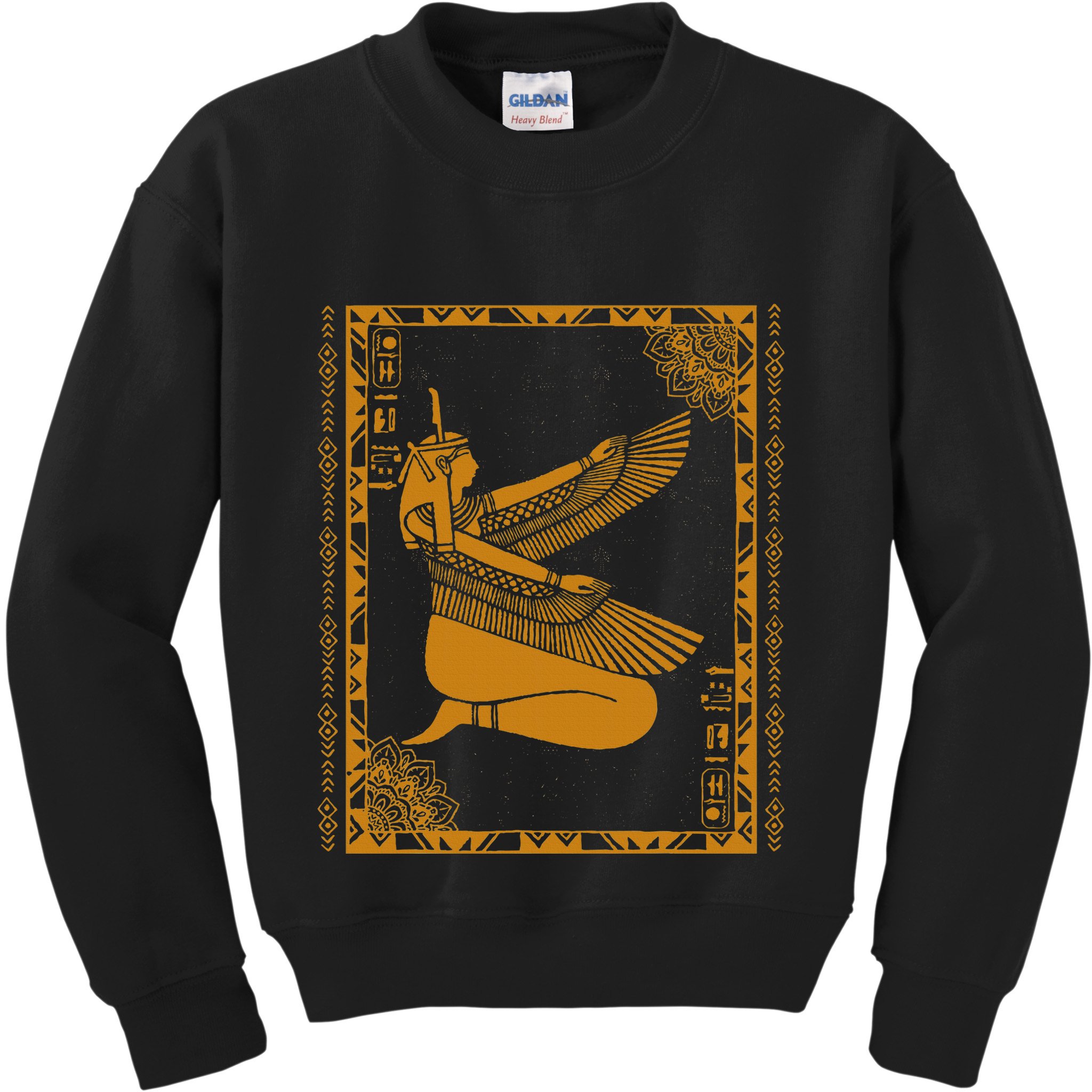Ancient Egypt Goddess Maat Ma’At Egyptian Kemet Kids Sweatshirt