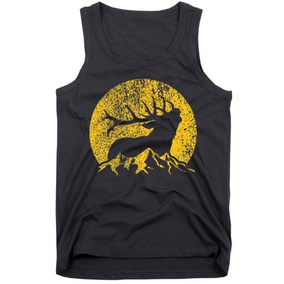 American Elk Hunter Dad Vintage Retro Bow Hunting Gift Tank Top