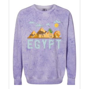 Africa Egyptian Hieroglyphics Cairo Egypt Colorblast Crewneck Sweatshirt