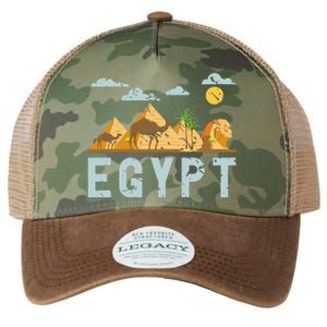 Africa Egyptian Hieroglyphics Cairo Egypt Legacy Tie Dye Trucker Hat