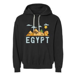 Africa Egyptian Hieroglyphics Cairo Egypt Garment-Dyed Fleece Hoodie