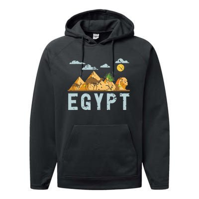 Africa Egyptian Hieroglyphics Cairo Egypt Performance Fleece Hoodie