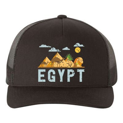 Africa Egyptian Hieroglyphics Cairo Egypt Yupoong Adult 5-Panel Trucker Hat