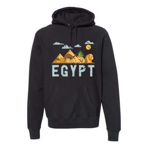 Africa Egyptian Hieroglyphics Cairo Egypt Premium Hoodie