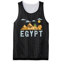 Africa Egyptian Hieroglyphics Cairo Egypt Mesh Reversible Basketball Jersey Tank