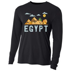 Africa Egyptian Hieroglyphics Cairo Egypt Cooling Performance Long Sleeve Crew