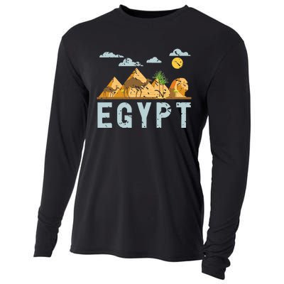 Africa Egyptian Hieroglyphics Cairo Egypt Cooling Performance Long Sleeve Crew