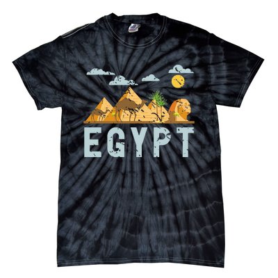 Africa Egyptian Hieroglyphics Cairo Egypt Tie-Dye T-Shirt