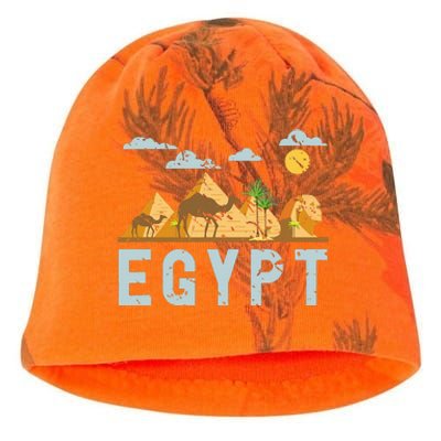 Africa Egyptian Hieroglyphics Cairo Egypt Kati - Camo Knit Beanie