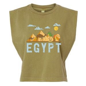 Africa Egyptian Hieroglyphics Cairo Egypt Garment-Dyed Women's Muscle Tee