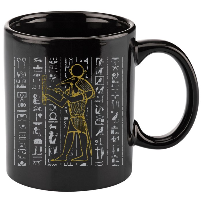 Ancient Egypt History Egyptian Hieroglyphics  11oz C Handle Ceramic Mug