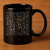 Ancient Egypt History Egyptian Hieroglyphics  11oz C Handle Ceramic Mug