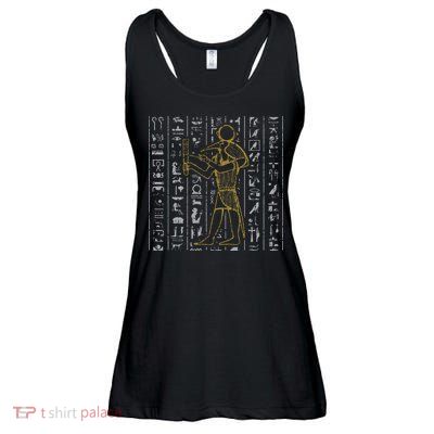 Ancient Egypt History Egyptian Hieroglyphics  Ladies Essential Flowy Tank