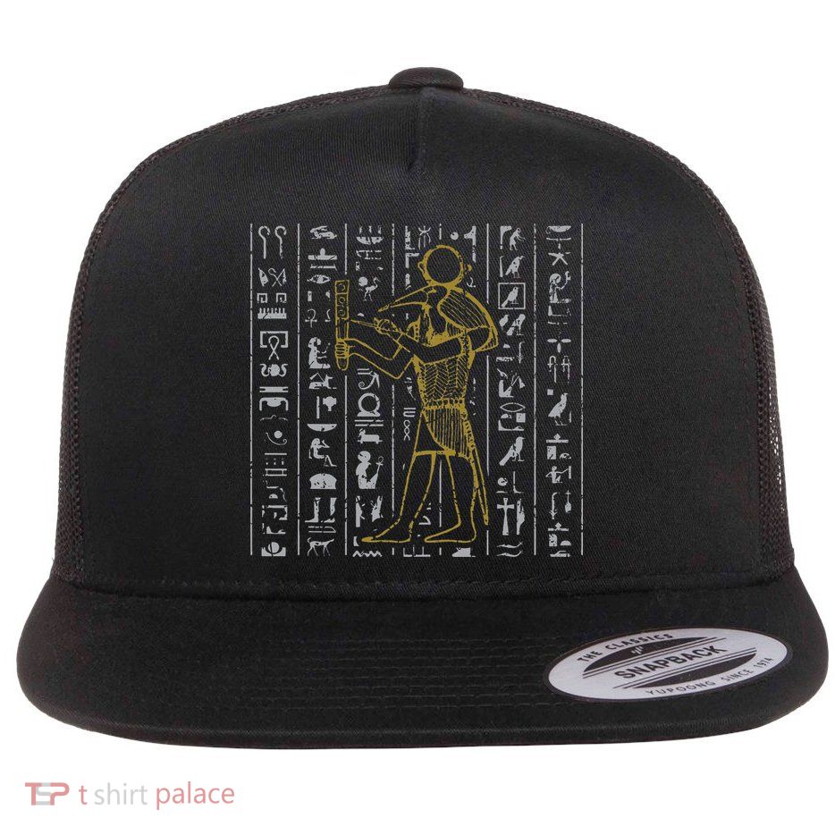 Ancient Egypt History Egyptian Hieroglyphics  Flatbill Hat