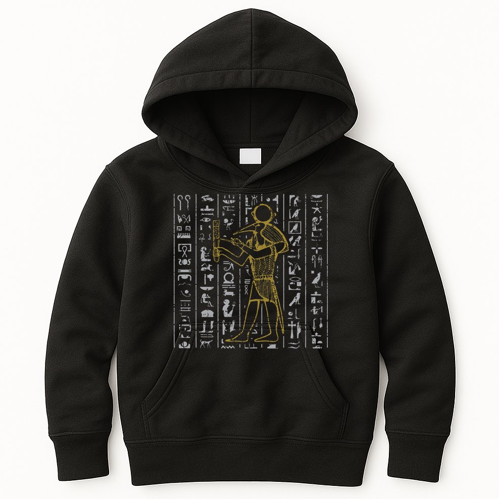 Ancient Egypt History Egyptian Hieroglyphics  Kids Hoodie