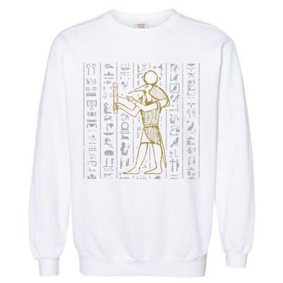 Ancient Egypt History Egyptian Hieroglyphics  Garment-Dyed Sweatshirt