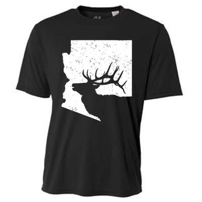 Arizona Elk Hunting Bull Elk Az State Shape Cooling Performance Crew T-Shirt