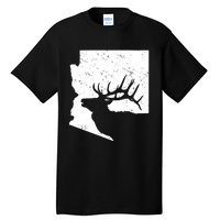 Arizona Elk Hunting Bull Elk Az State Shape Tall T-Shirt