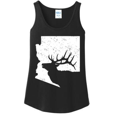 Arizona Elk Hunting Bull Elk Az State Shape Ladies Essential Tank