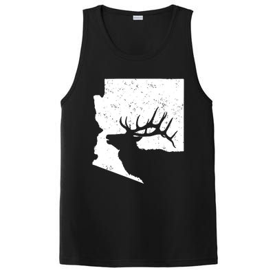 Arizona Elk Hunting Bull Elk Az State Shape PosiCharge Competitor Tank