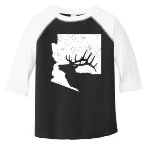 Arizona Elk Hunting Bull Elk Az State Shape Toddler Fine Jersey T-Shirt