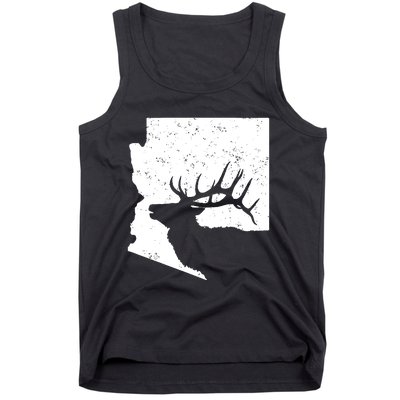 Arizona Elk Hunting Bull Elk Az State Shape Tank Top