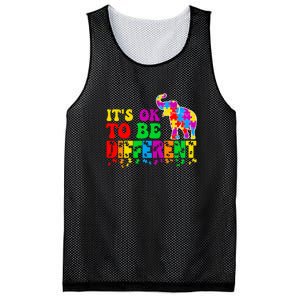 Autism Elephant It's Ok To Be Different Puzzle Autism Awareness Month Mesh Reversible Basketball Jersey Tank