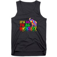 Autism Elephant It's Ok To Be Different Puzzle Autism Awareness Month Tank Top