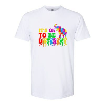 Autism Elephant It's Ok To Be Different Puzzle Autism Awareness Month Softstyle CVC T-Shirt