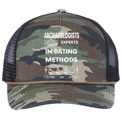 Archaeologists Experts In Dating Methods Gift Retro Rope Trucker Hat Cap