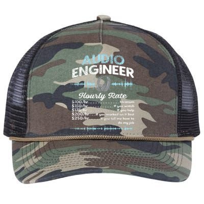 Audio Engineer I Tone Engineer I Sound Engineer Retro Rope Trucker Hat Cap