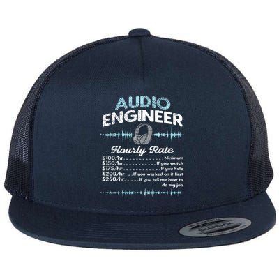 Audio Engineer I Tone Engineer I Sound Engineer Flat Bill Trucker Hat