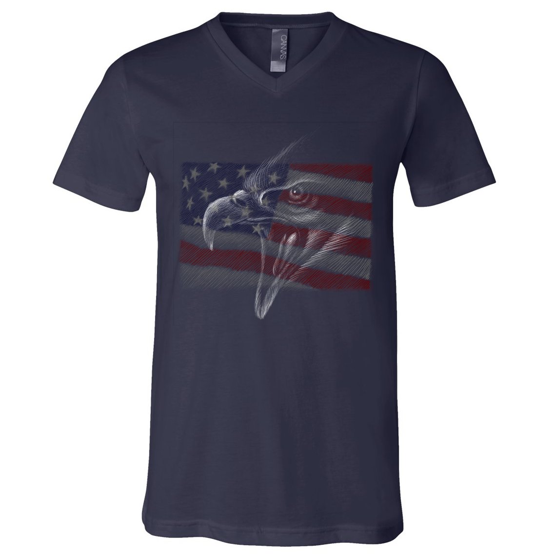 American Eagle Illustration Art V-Neck T-Shirt