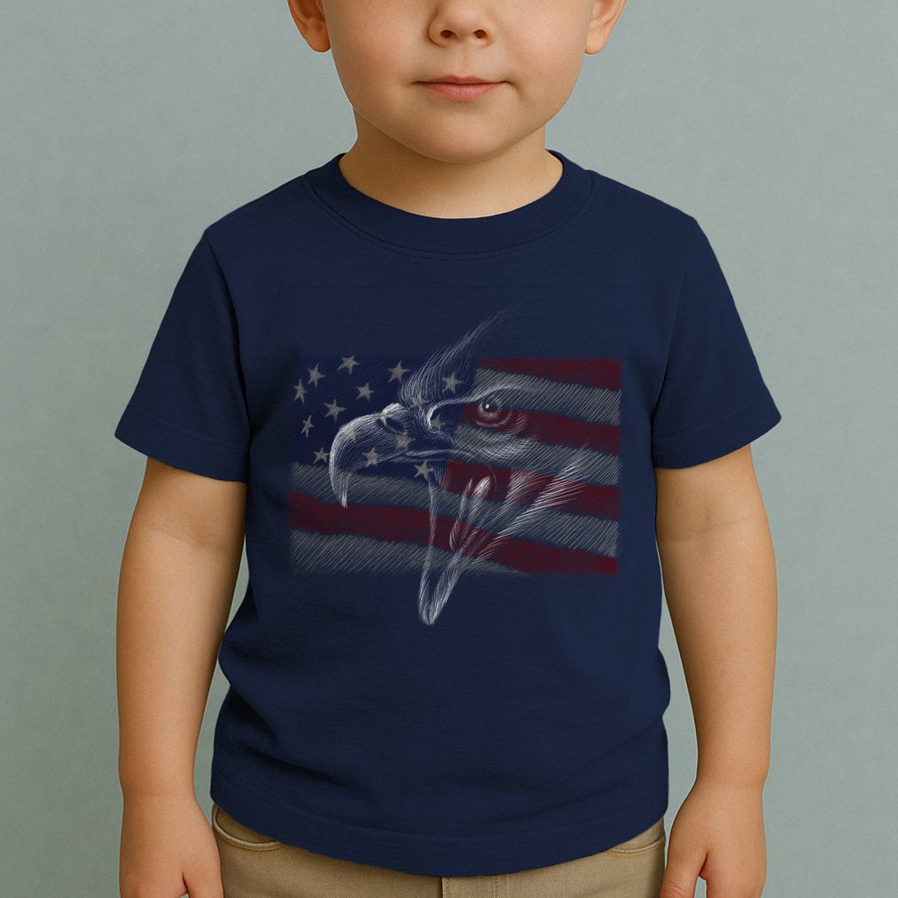 American Eagle Illustration Art Toddler T-Shirt